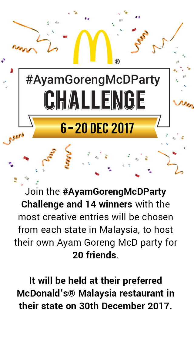 New Challenge McD Ayam Goreng Party