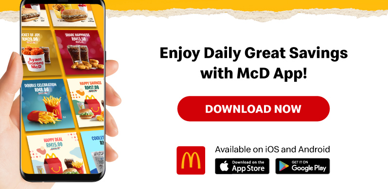 Enjoy Daily Great Savings with McD App!