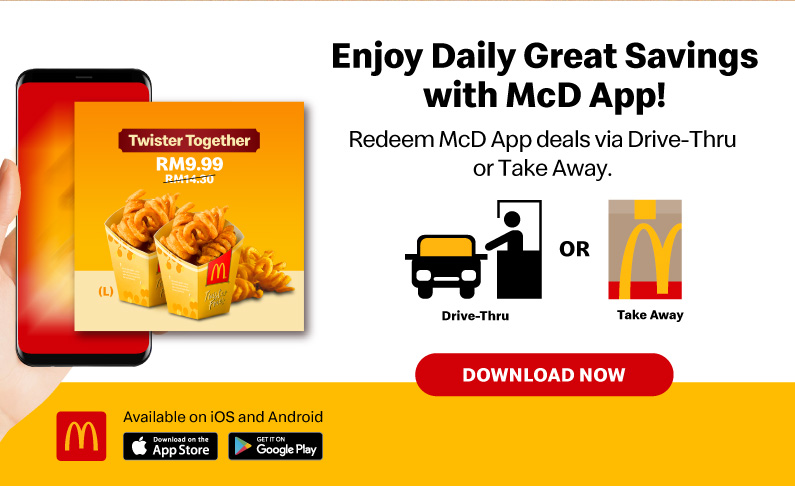 Enjoy Daily Great Savings with McD App!