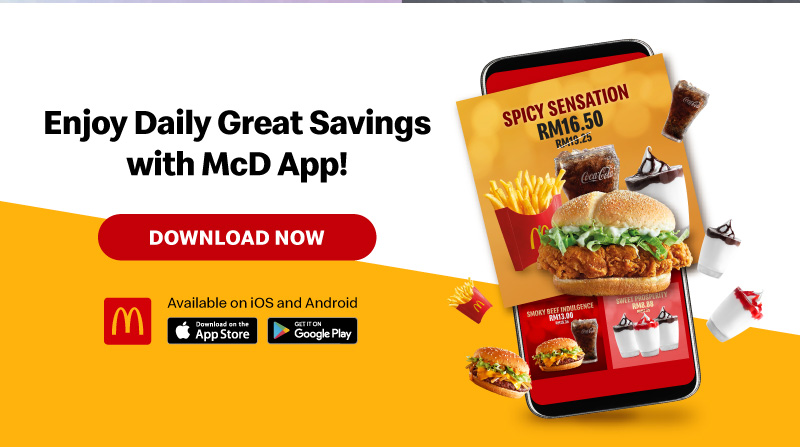 Enjoy Daily Great Savings with McD App!