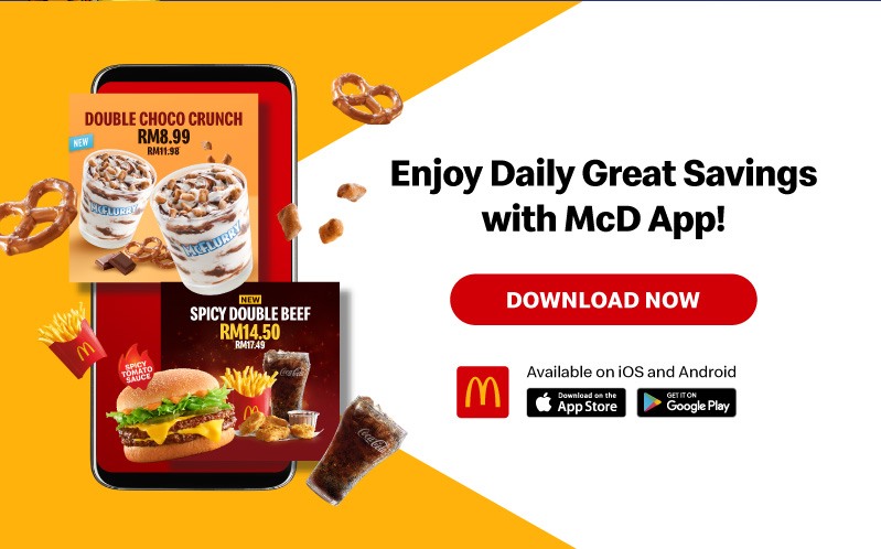 Enjoy Daily Great Savings with McD App!