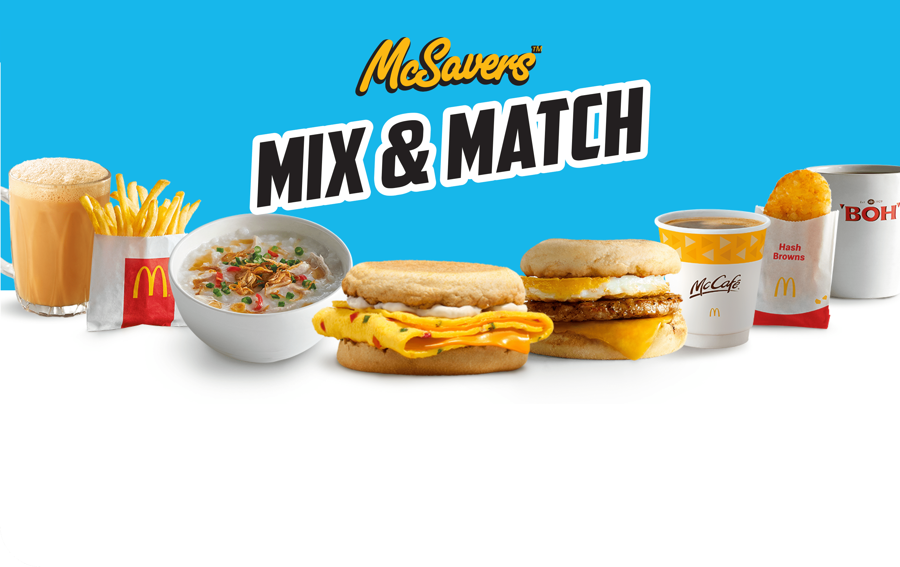 Pick and choose to satisfy your cravings with more value from McSavers