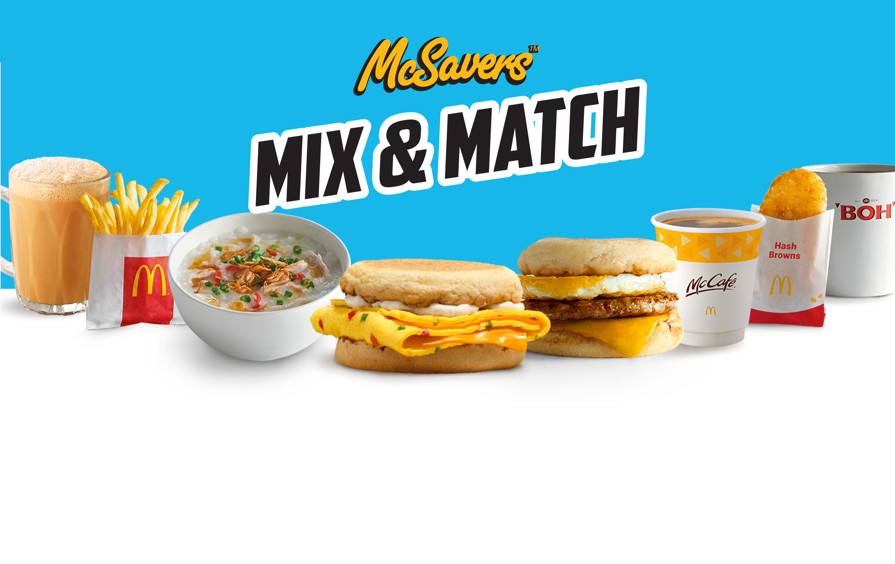 Pick and choose to satisfy your cravings with more value from McSavers