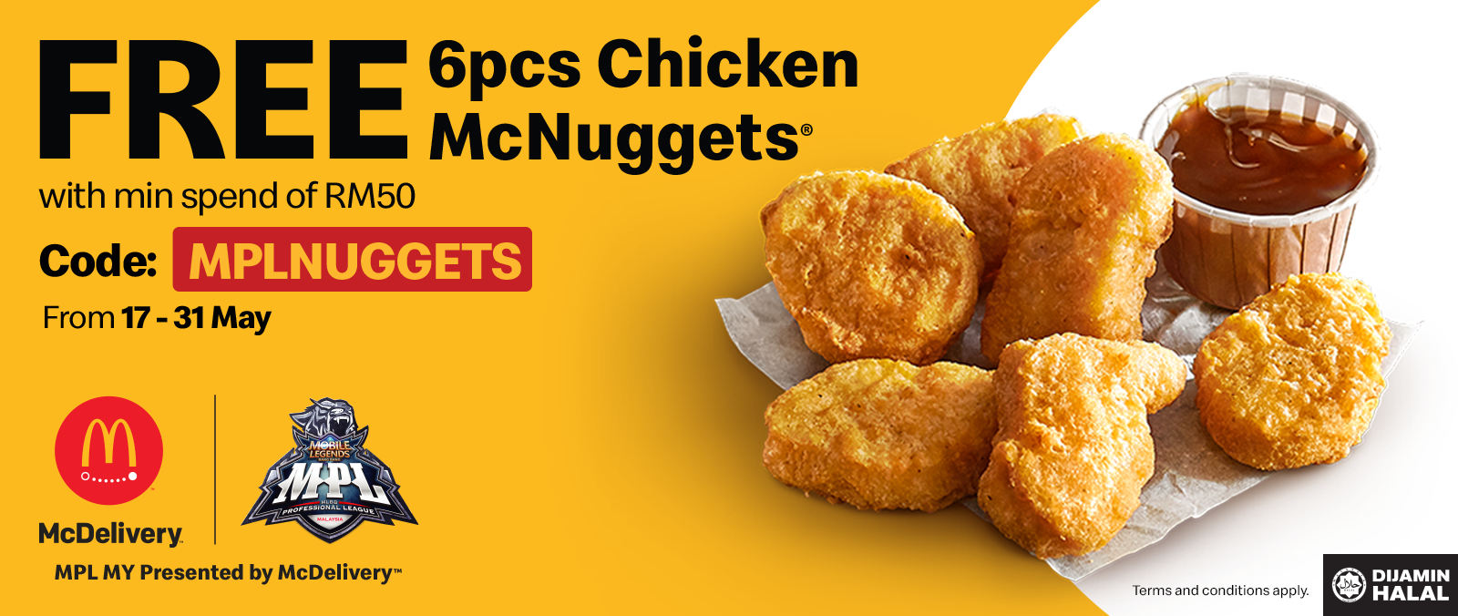 McDelivery x MPL Malaysia McNuggets Promo's image'