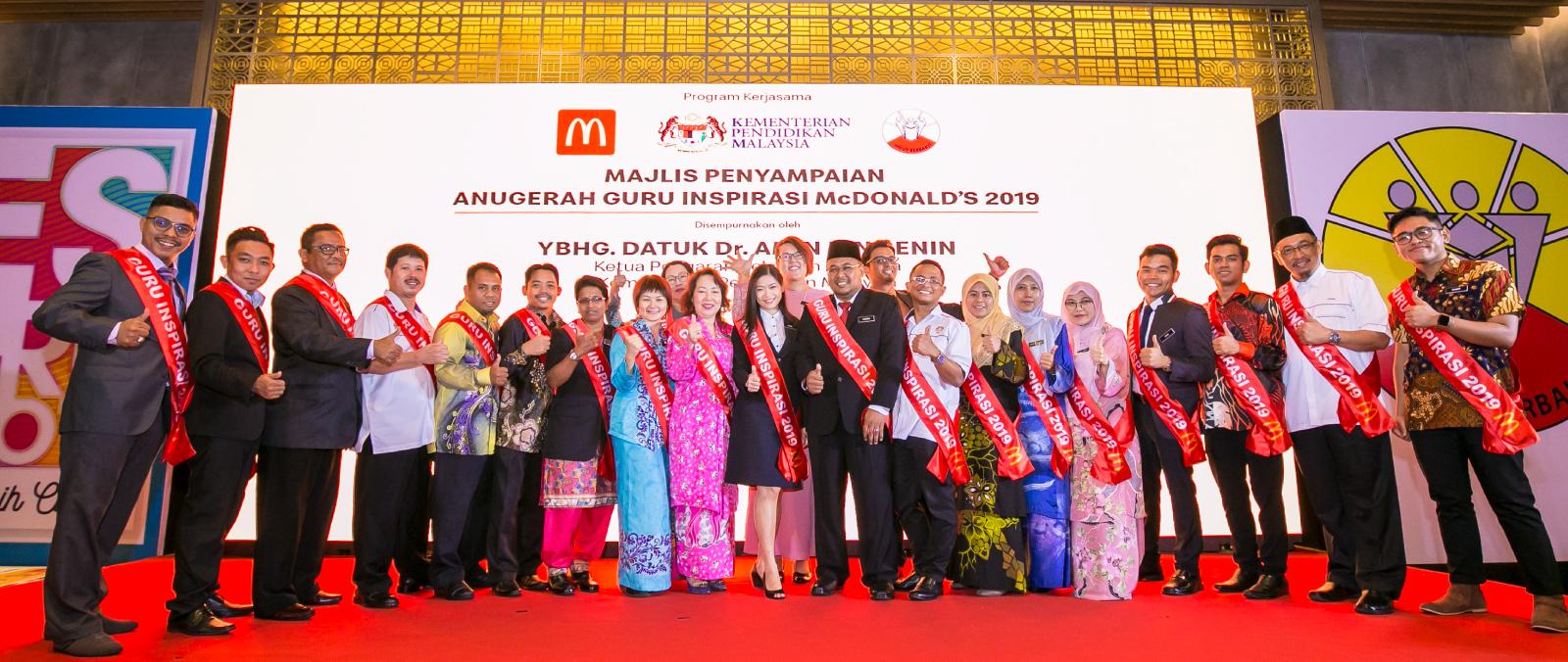 McDonald’s dan Kementerian Pendidikan Hargai Golongan Pendidik Menerusi Anugerah Guru Inspirasi 2019's image'