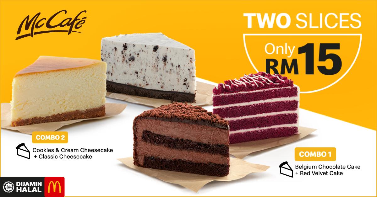 McCafe Coffee + Secret Recipe Cake for only RM10