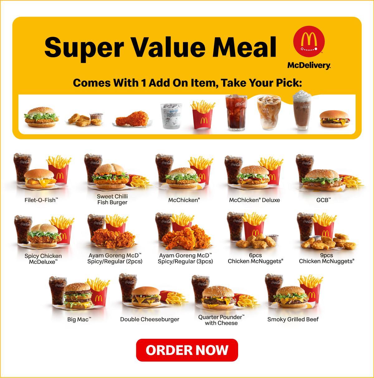 2022 menu mcd McDonald’s Menu