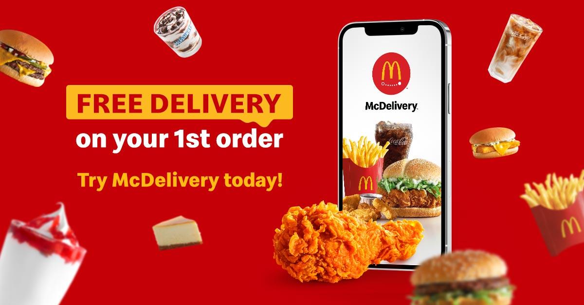McDonald's® Malaysia Enjoy FREE first delivery