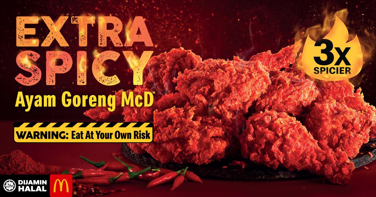 Image result for ayam goreng mcd 3x spicy