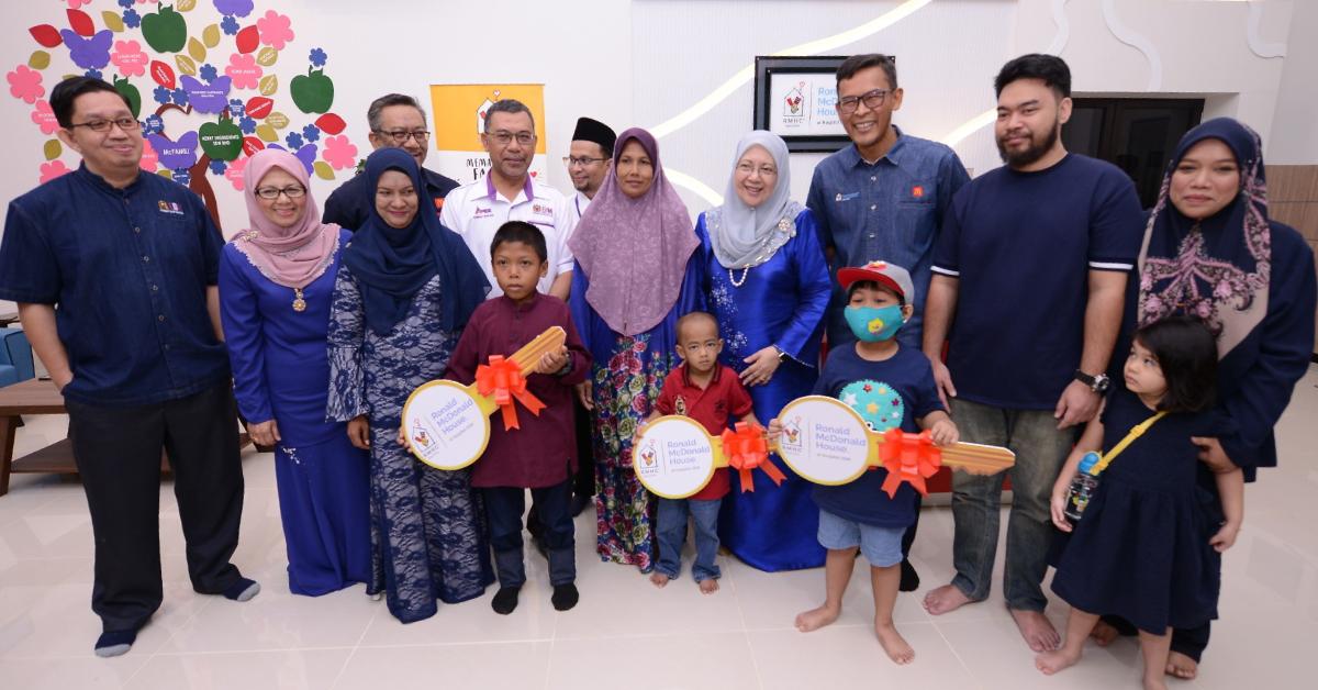 Families staying in Ronald McDonald House in Hospital USM will be alleviated of their burden in finding accommodation while their children seek treatment at the hospital.
