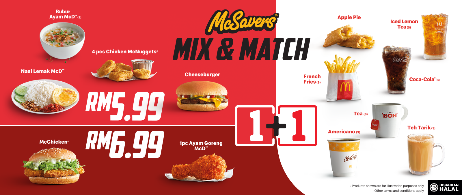 | Enjoy McSavers Mix & Match For RM5.99