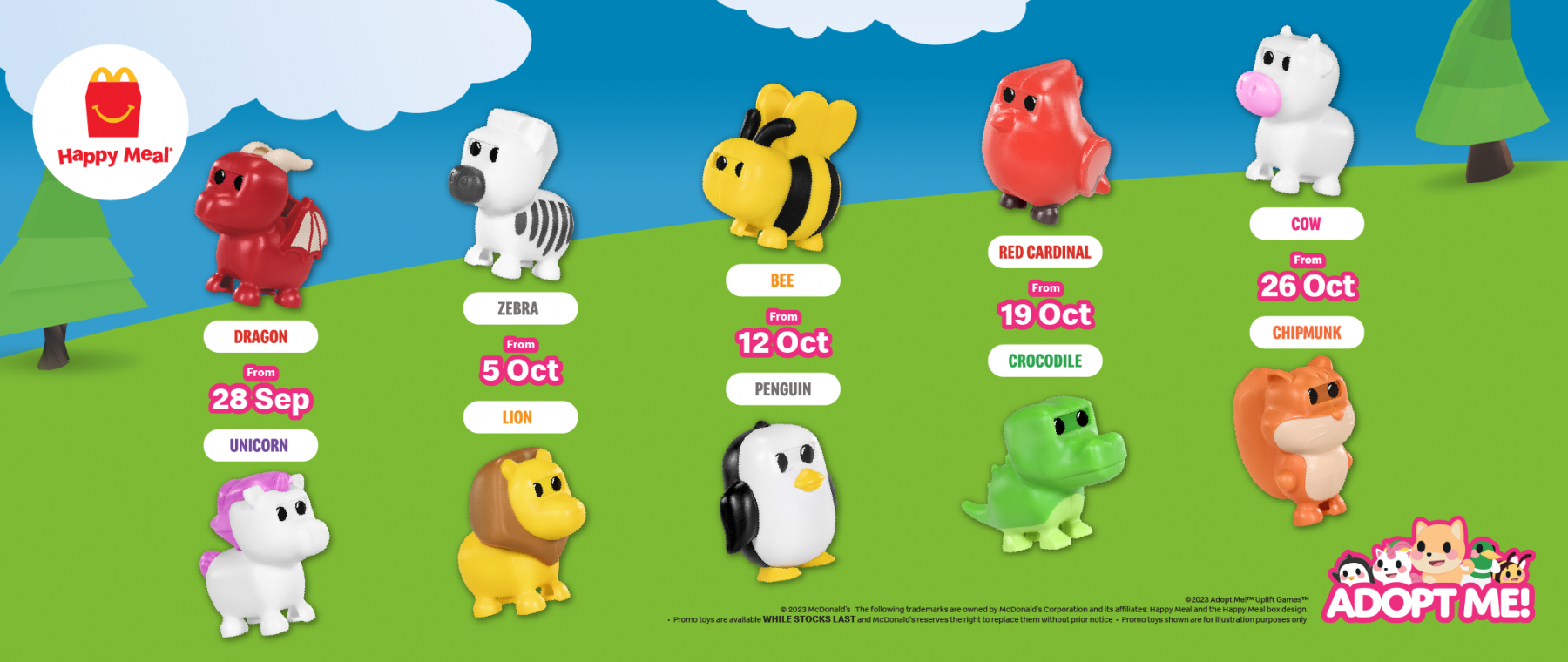 McDonald's Malaysia  Collect cute NEW friends with Adopt Me!