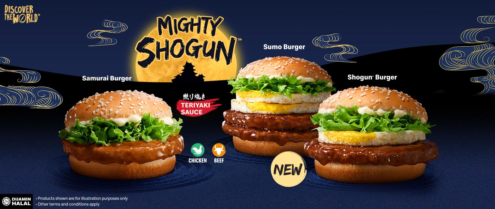 The NEW mightier legends Shogun Burger and Sumo Burger have arrived!'s image'