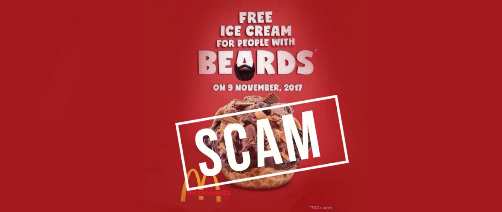 Free Ice Cream Scam's image'