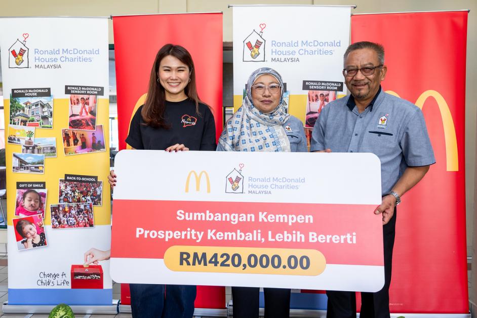 Kempen ‘Prosperity Kembali, Lebih Bererti’ McDonald’s Malaysia Berjaya Mengumpulkan RM420,000 Untuk RMHC Malaysia