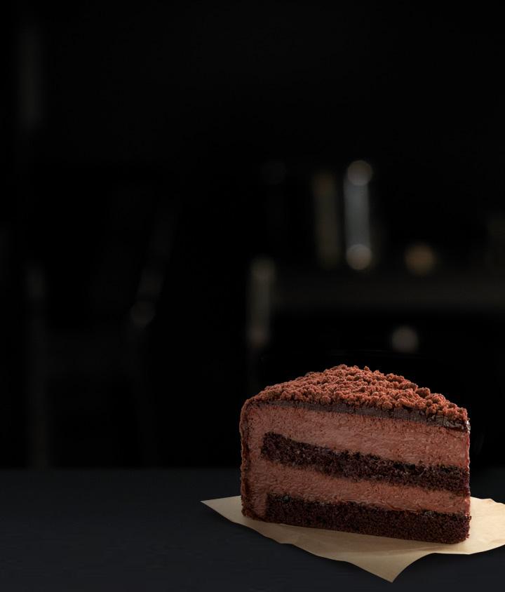 Belgium Chocolate Cake - Sliced's image'